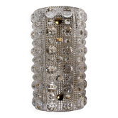 Carl Fagerlund Bubble Crystal Glass And Brass Sconce, For Orrefors