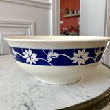 Salad bowl Badonviller blue klein 30s