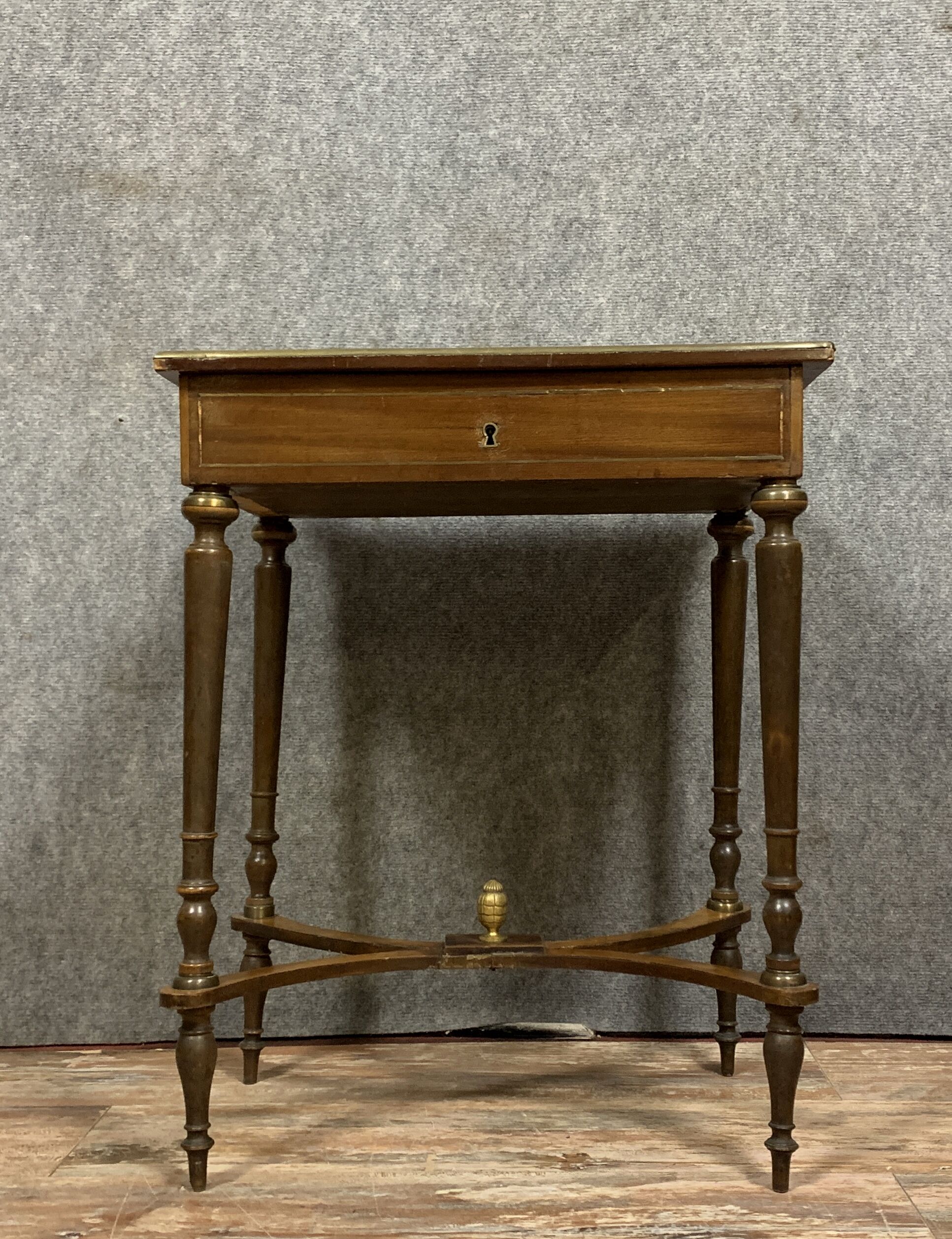 Worker "Boulle" Napoleon III era in rosewood and inlays