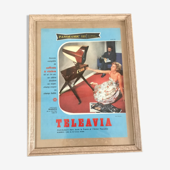 Frame vintage advertising poster