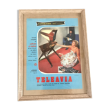 Frame vintage advertising poster