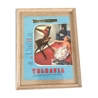 Frame vintage advertising poster