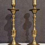 Pair of brass candlesticks