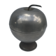 Old silver metal ice bucket Apple vintage #2