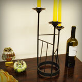 XXL steel brutalist chandelier, 1960s