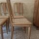 6 chaises cannées art déco rénovées