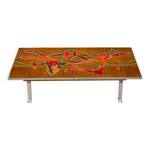 Table basse vintage des - carreaux