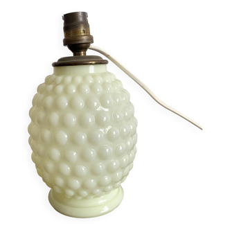 Pied de lampe en opaline