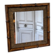 Bamboo rattan mirror