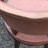 Paire de chaises de chambre vintage à dossier bas des années 30/50