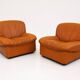 1970’s Vintage cognac leather lounge chairs ‘Giusy’ from Neoflex, Italy