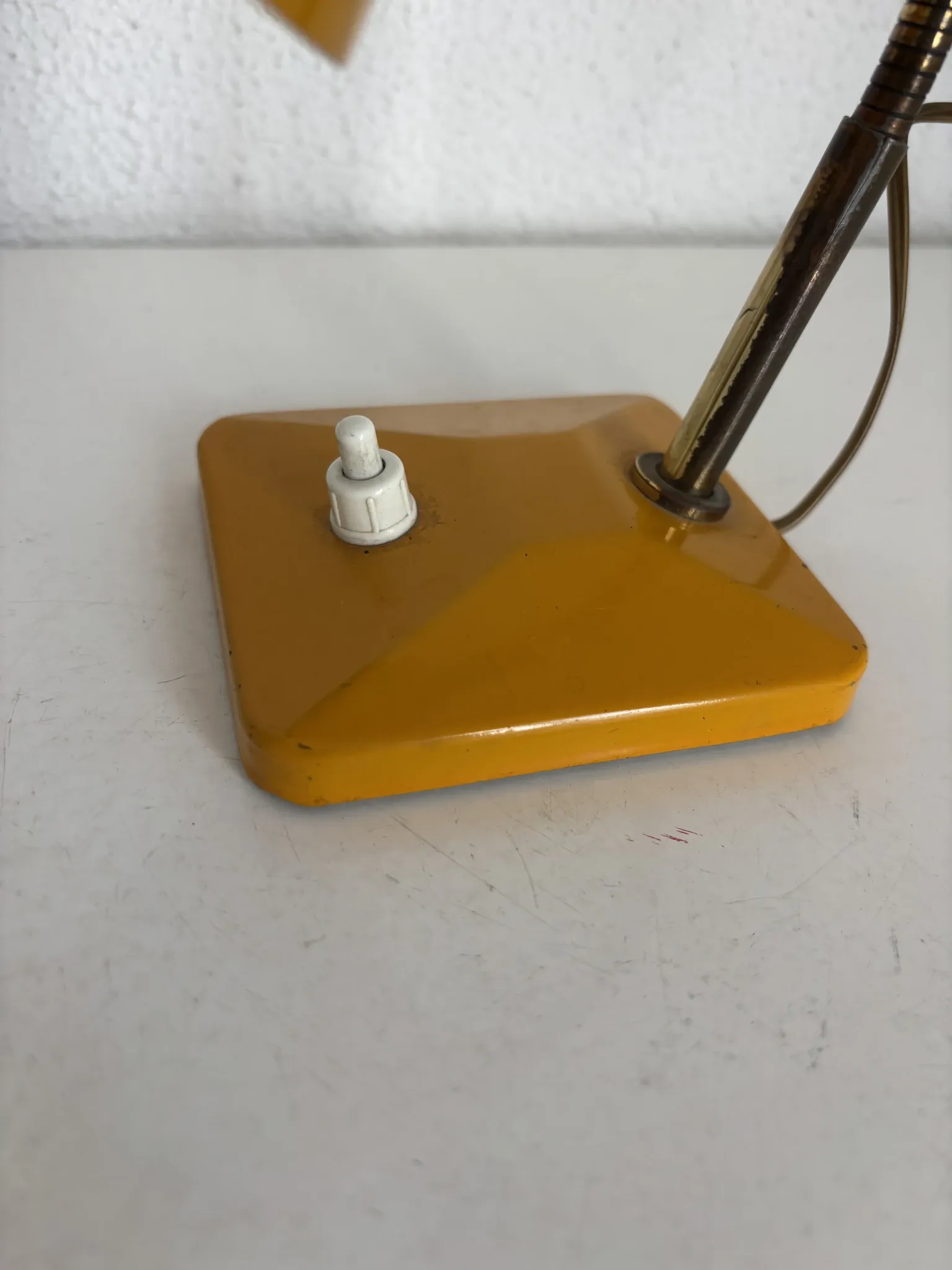 Vintage 1950 bedside lamp for children's desk gum-gutta - 21 cm