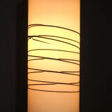 Italian overlay milk glass pendant light, 1960s