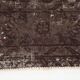 2x10 Soft Wool Dark Gray Turkish Vintage Runner Rug