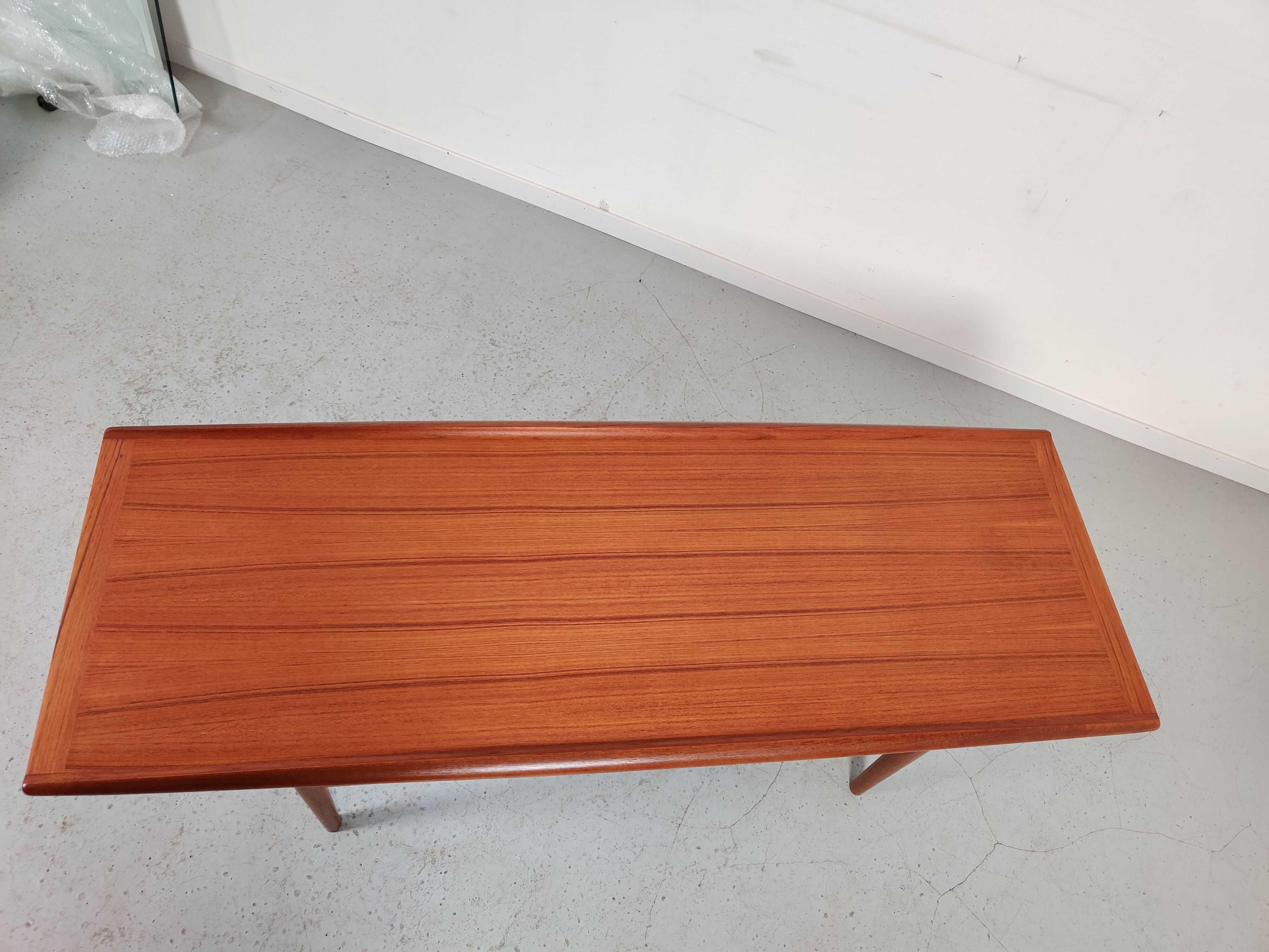 Scandinavian coffee table in Grete Jalk teak for Glostrup, Denmark 60s