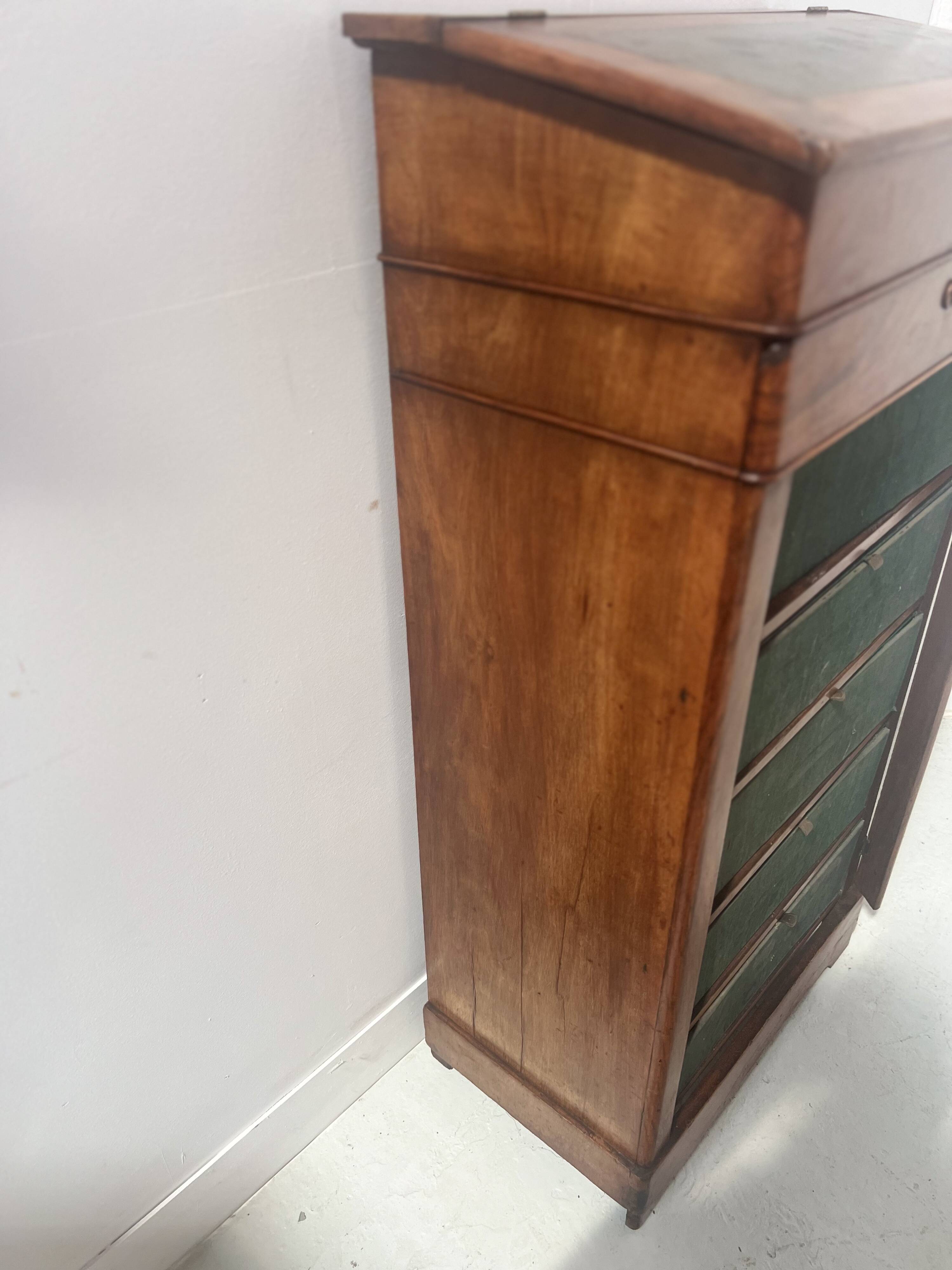 Old 19th century notary's clerk's desk