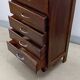 Scandinavian bedside chest of drawers mid-century vintage compass feet