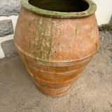 Large green glazed terracotta jar, Spain, 19th century.
