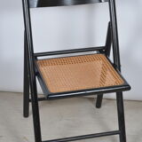 Chaise pliante assise en cannage