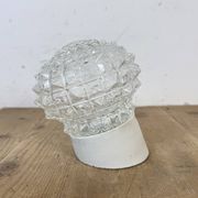 Vintage White Porcelain Wall Light, 1970s