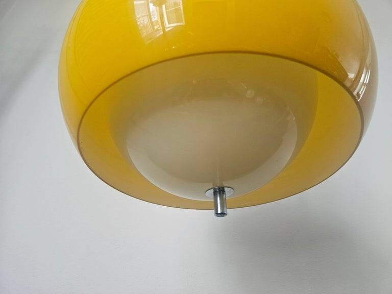Rare Midcentury Pendant Meblo, Harvey Guzzini, Italy, 1970s