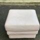 Beige leather pouf, Ikea style