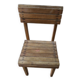 Wooden child's chair