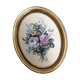 Medallion gilded wood signed paint