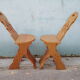 Pair of "country" side chairs