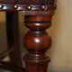 Chesterfield captain's armchair William IV in restored leather with hardwood.