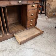 Oak shop counter from the early 20th century.