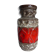 Vase Fat Lava West Germany décor rouge