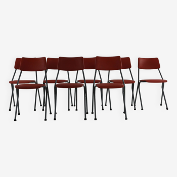 Ensemble de huit chaises de cuisine empilables par Ahrend De Cirkel Holland