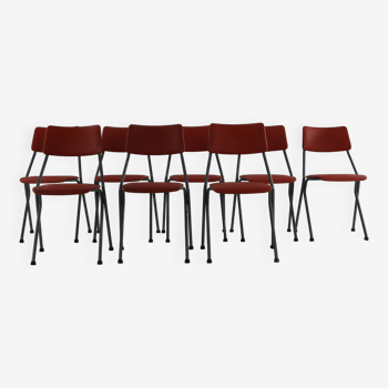 Set of eight stackable kitchen chairs by Ahrend De Cirkel Holland