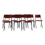 Set of eight stackable kitchen chairs by Ahrend De Cirkel Holland