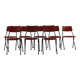 Set of eight stackable kitchen chairs by Ahrend De Cirkel Holland