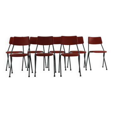 Ensemble de huit chaises de cuisine empilables par Ahrend De Cirkel Holland