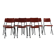 Set of eight stackable kitchen chairs by Ahrend De Cirkel Holland