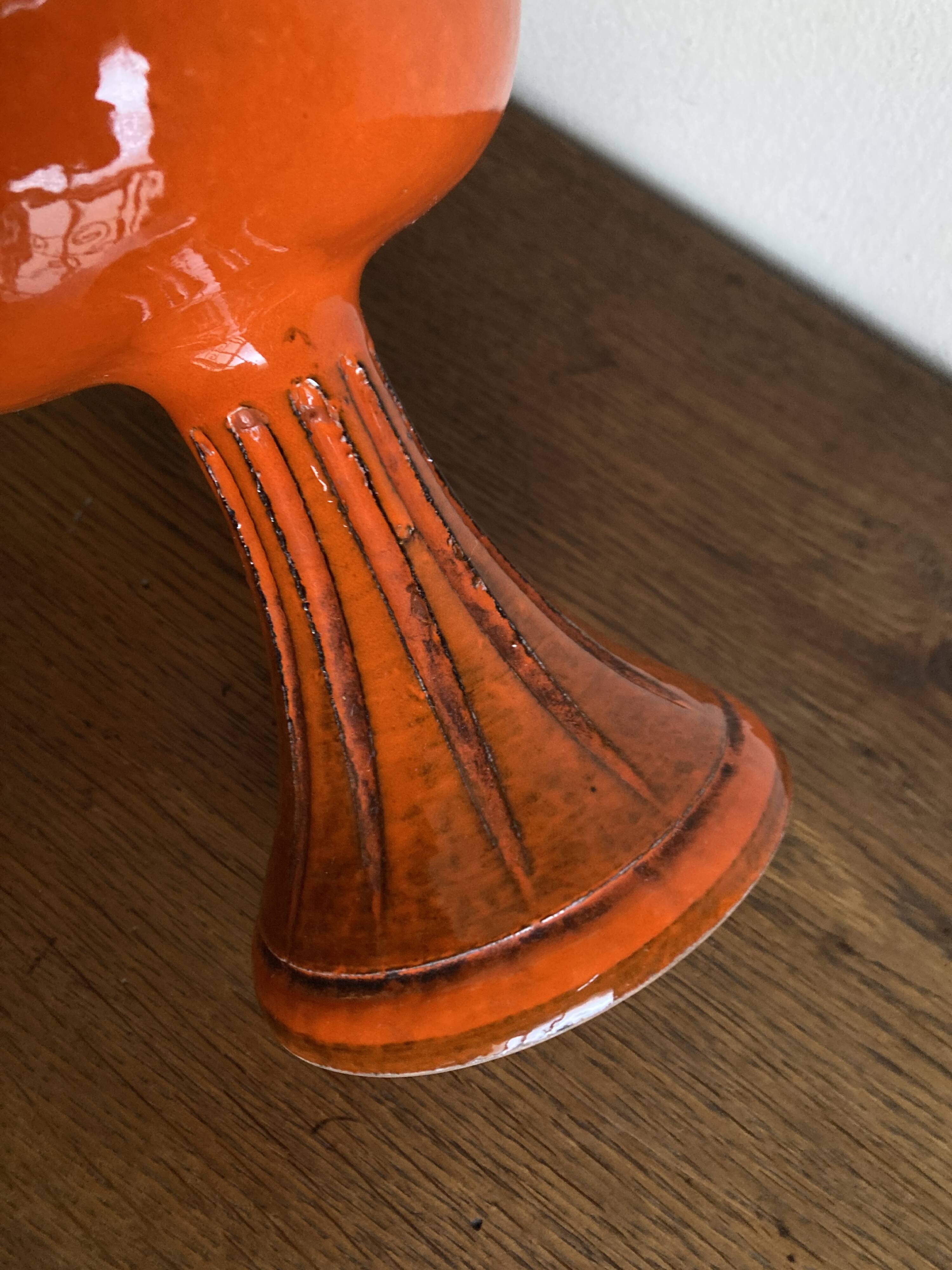 XXL ceramic 1960 Aldo Londi for Bitossi, mid-century Italian design