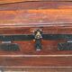 Vintage domed travel trunk from the 19th century.
