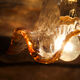 Tulip suspension in Murano glass 70s