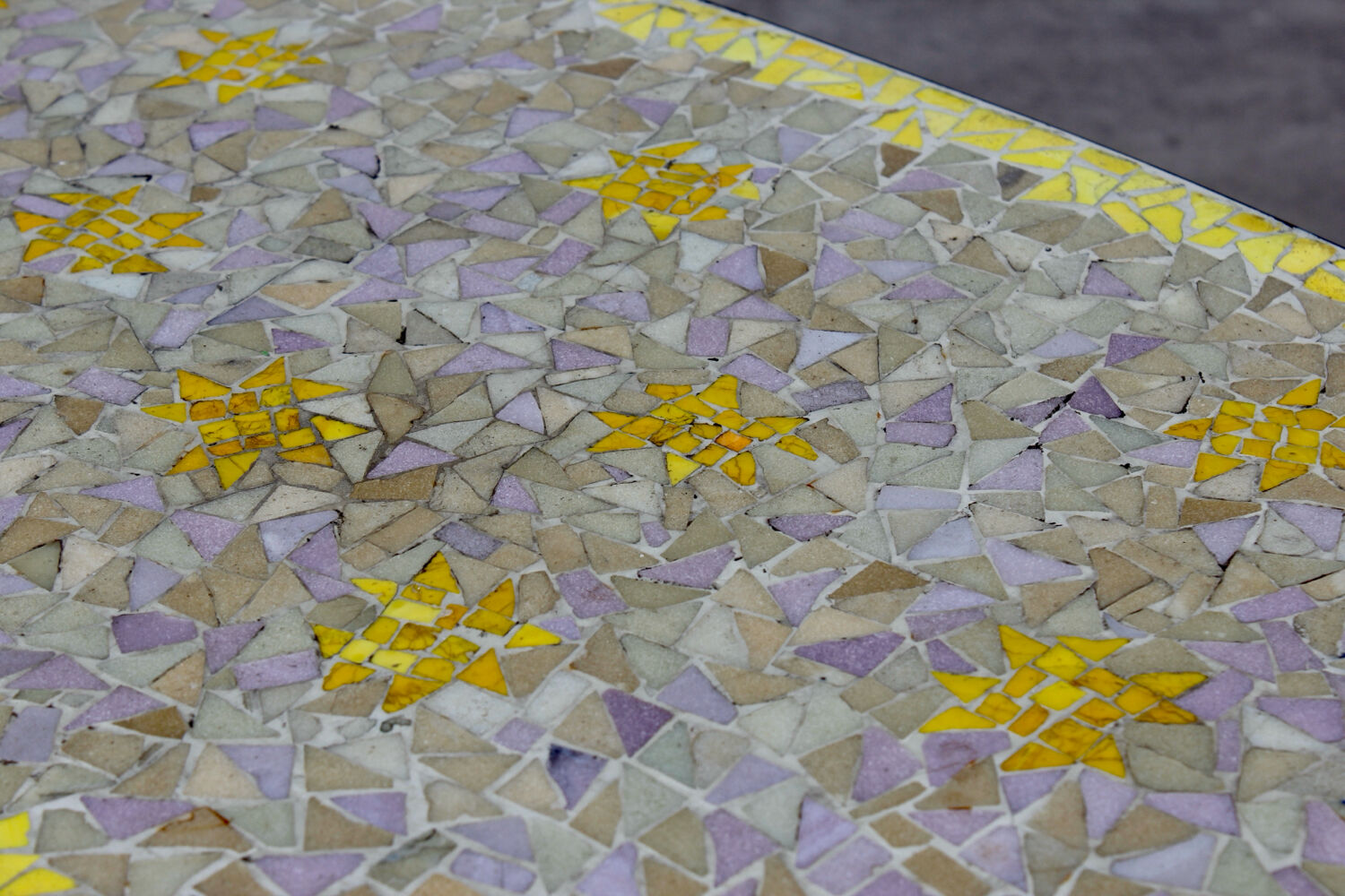 Deutscher 1950er Mosaiktisch Coffee table Vintage design MCM