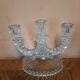 Chandelier en verre moulé