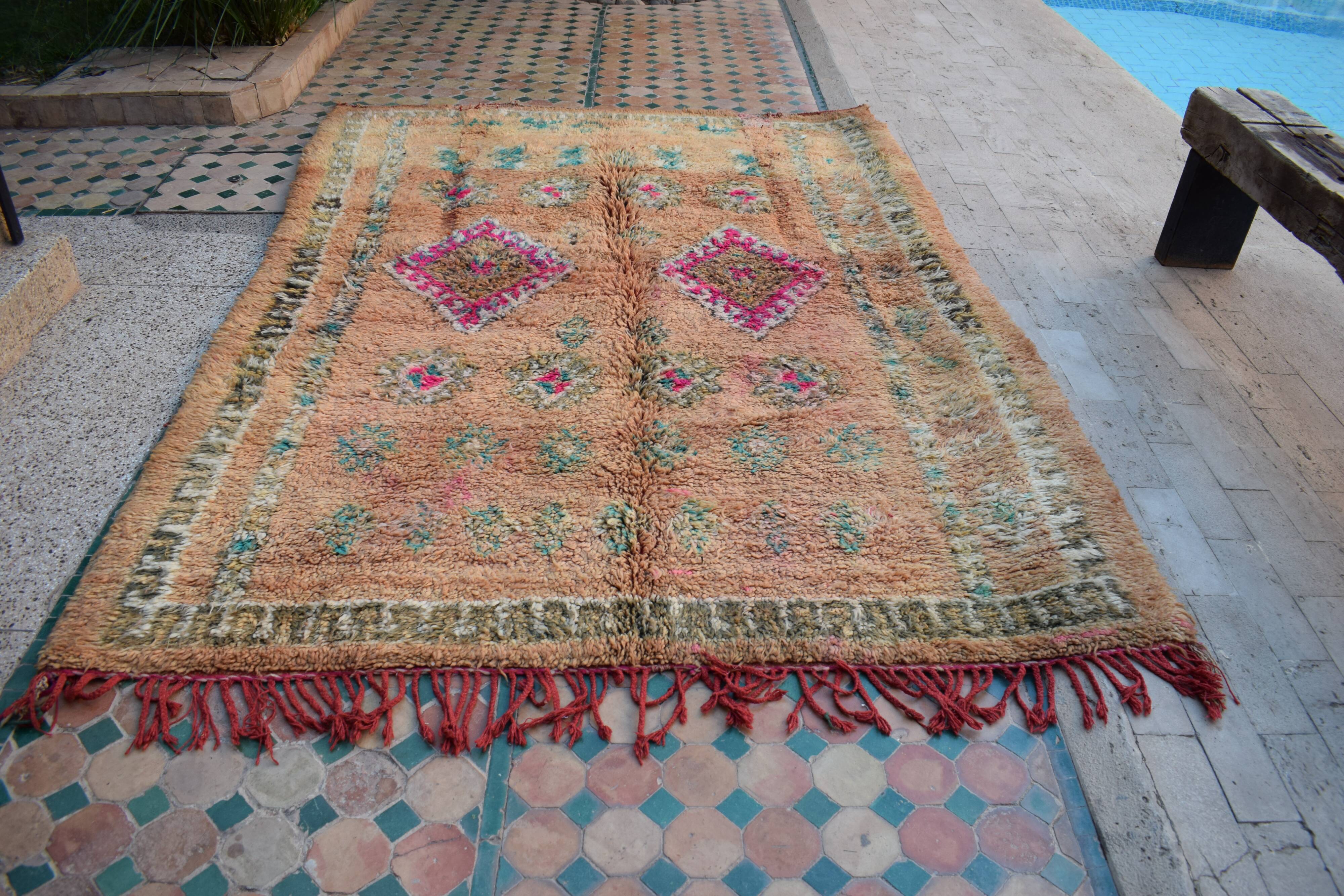 Vintage Moroccan Berber rug