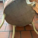 Bergère armchair and chair