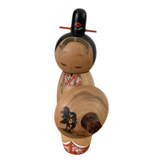 Japanese Kokeshi doll - 18 cm - Made in Japan