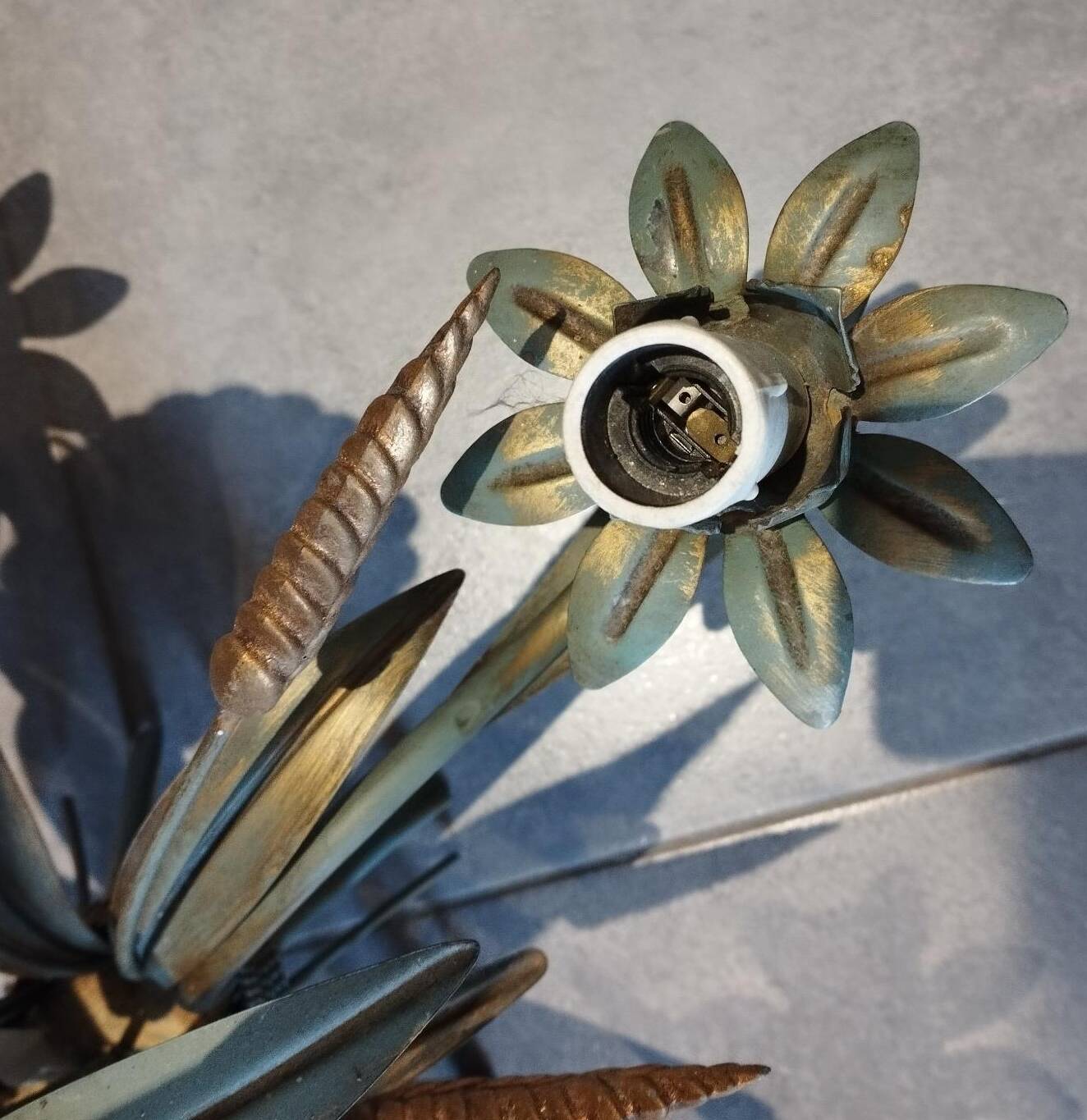 Chandelier, "Wheat Ears" suspension by Masca - circa 1970