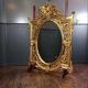 Miroir ovale vintage de style Rococo Louis XV