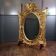Miroir ovale vintage de style Rococo Louis XV