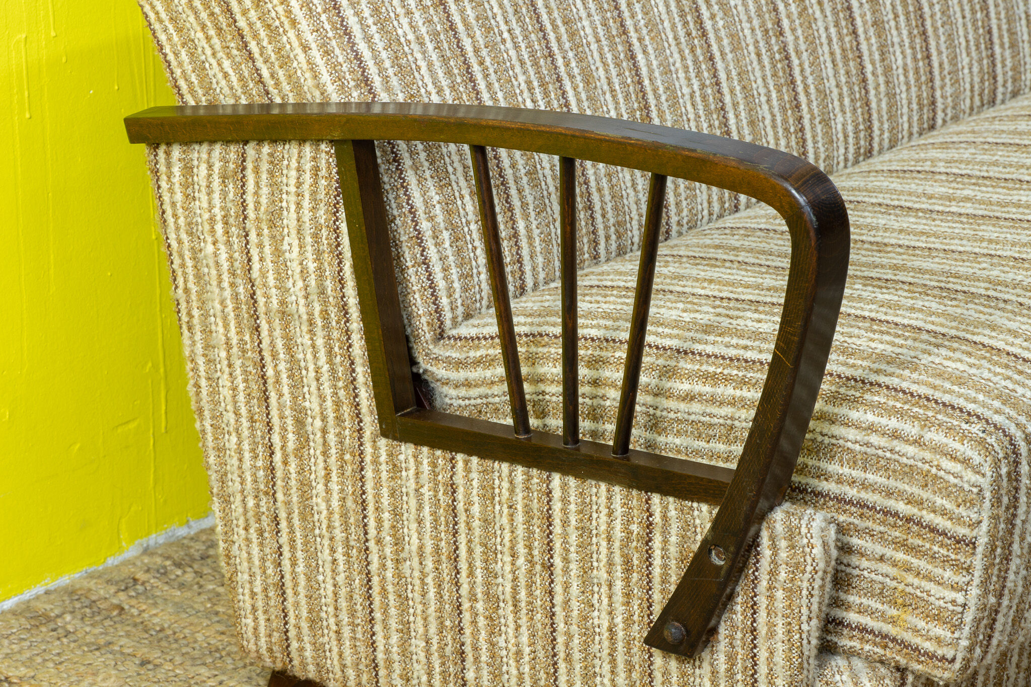 Vintage Scandinavian Sofa – 202 cm